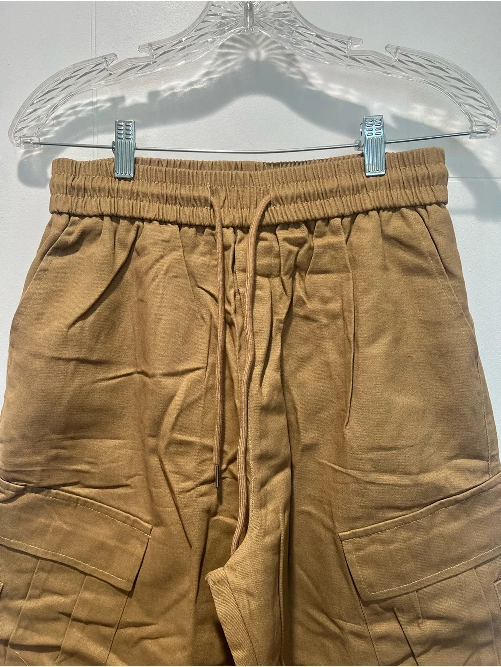 Women’s Baggy Wide-Leg Cargo Pants in Brown - Size Large - Picture 4 of 7
